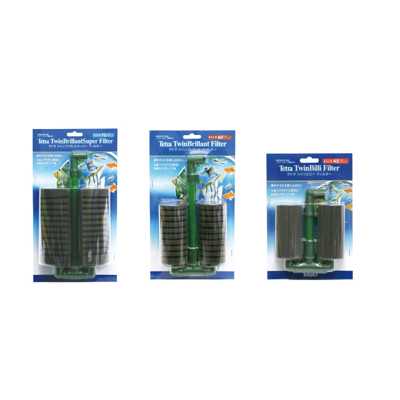 Tetra 德彩 雙管生化過濾器（S型 M型 L型）水妖精 過濾 培菌 繁殖 水中過濾 內置 扇型