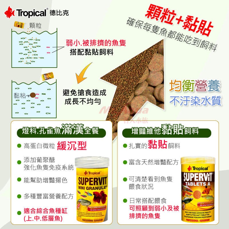 Tropica l德比克 燈科.孔雀魚滿漢全餐 (高蛋白.強化免疫系統) 100ml 250ml-細節圖2