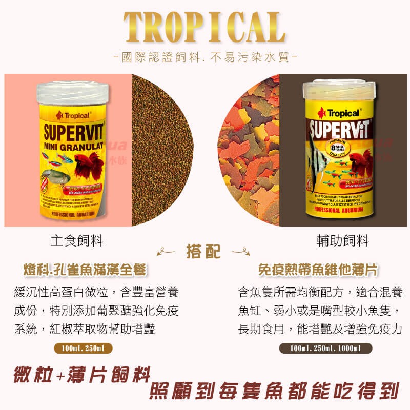 Tropica l德比克 燈科.孔雀魚滿漢全餐 (高蛋白.強化免疫系統) 100ml 250ml-細節圖3