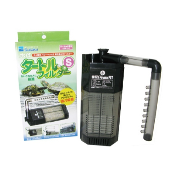 日本 SUISAKU 水作 -烏龜過濾器 S 替換白棉+沸石 吸氨沸石 低水位過濾器 內置過濾 觀賞魚 水龜-細節圖2