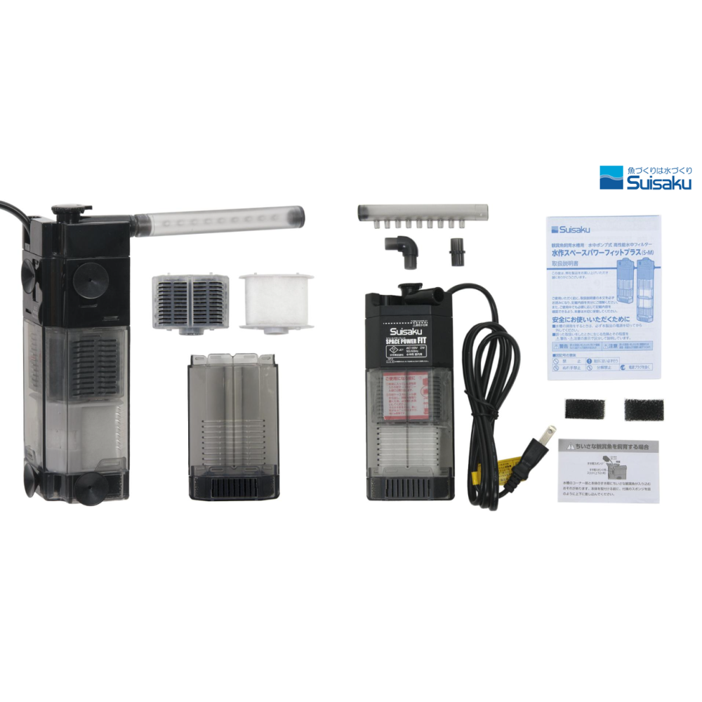 日本 SUISAKU 水作 內置過濾器 S M (附雙層過濾) 過濾 培菌 角落 過濾器 雨林 魚缸過濾-細節圖4