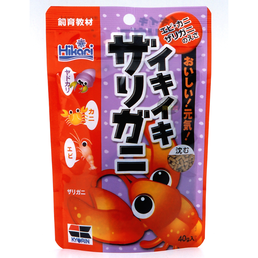 日本 Hikari 高夠力 飼育教材 螯蝦飼料 40g 沉水性 小龍蝦 蝦蟹 螃蟹 88207-細節圖3