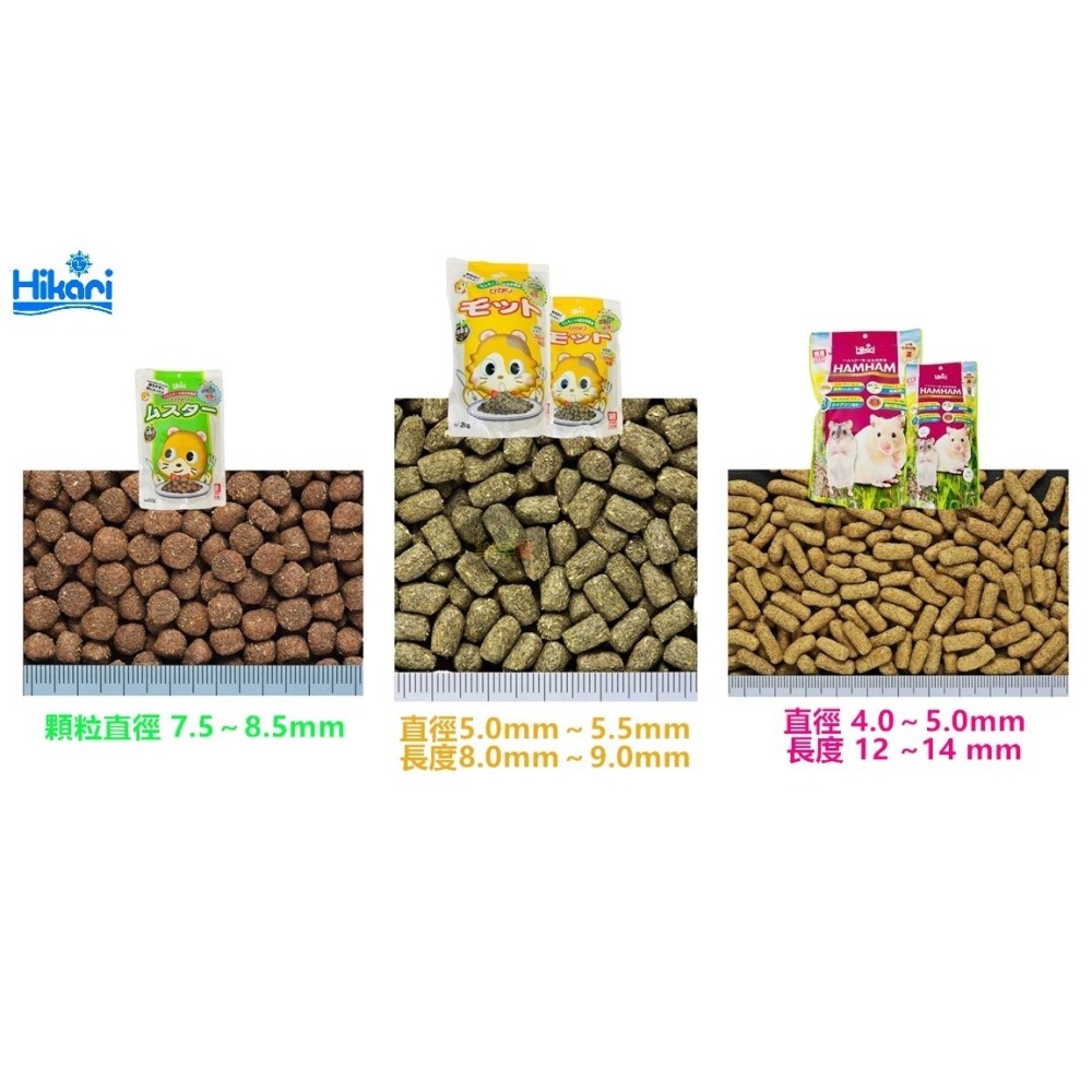 日本 Hikari 高夠力 倉鼠飼料 HAMHAM 高適口性倉鼠飼料 天竺鼠飼料 寵物鼠 鼠飼料 黃金鼠-細節圖2