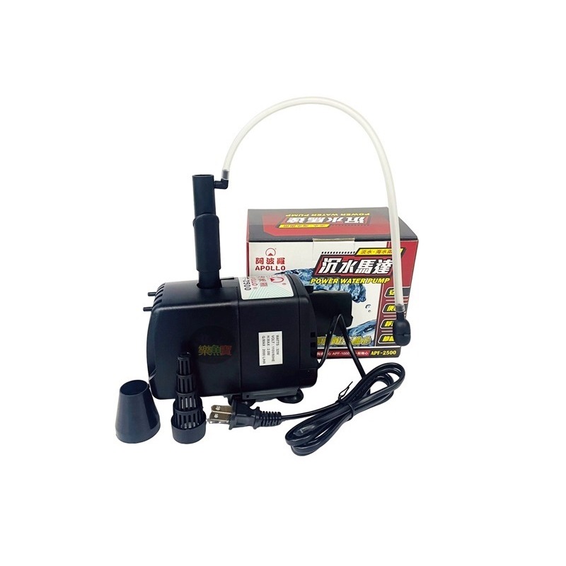 APOLLO阿波羅 沉水馬達 APF-2500 水泵 內置沉水馬達 潛水泵 抽水 (淡海兩用) 2500L/H-細節圖2