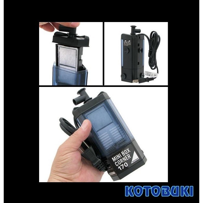 日本 KOTOBUKI 迷你過濾機 角落型 170型 雨淋內置過濾器 K21201077 觀賞魚 烏龜-細節圖2