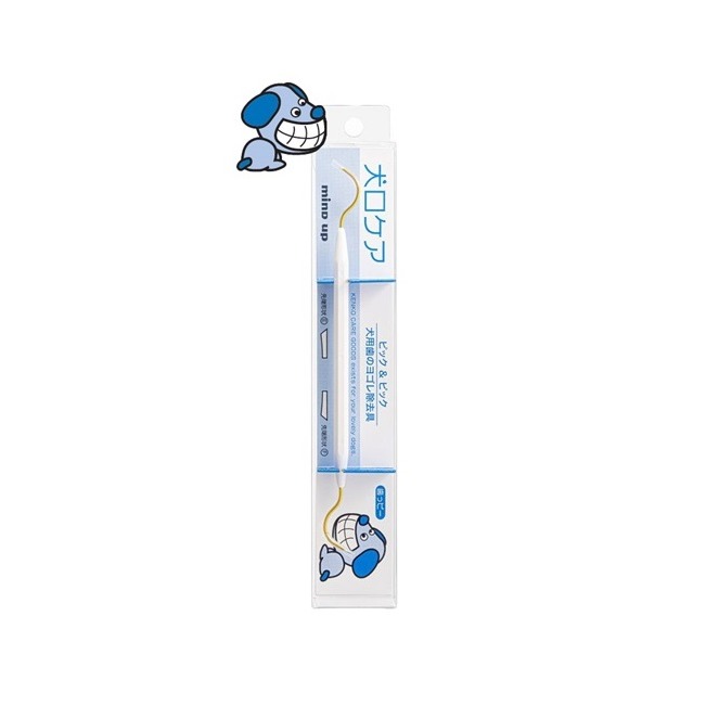 日本 Mind up 寵物雙頭牙垢棒 牙結石清除棒 犬用 貓用 雙頭 mindup 狗 貓-規格圖4