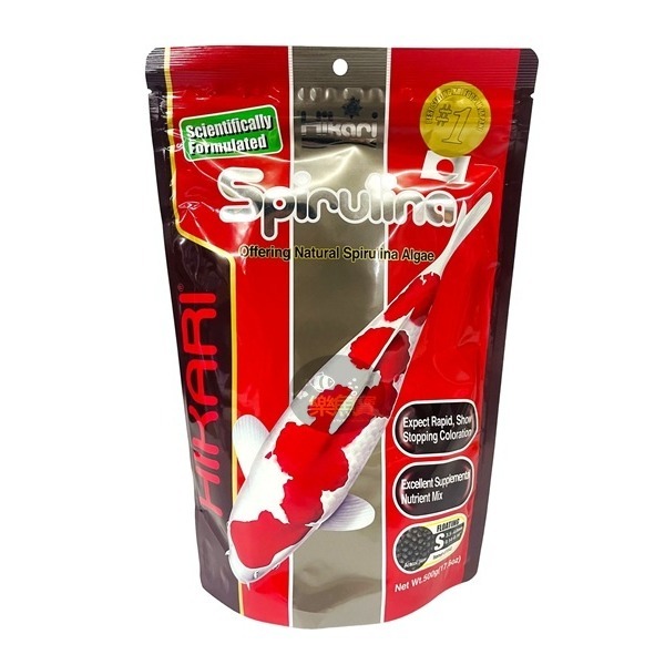 日本 Hikari 高夠力 錦鯉飼料 胚芽 主食 錦鯉金 螺旋藻 錦鯉蠶蛹飼料 鯉魚飼料 龍鯉 (浮水性)-規格圖3