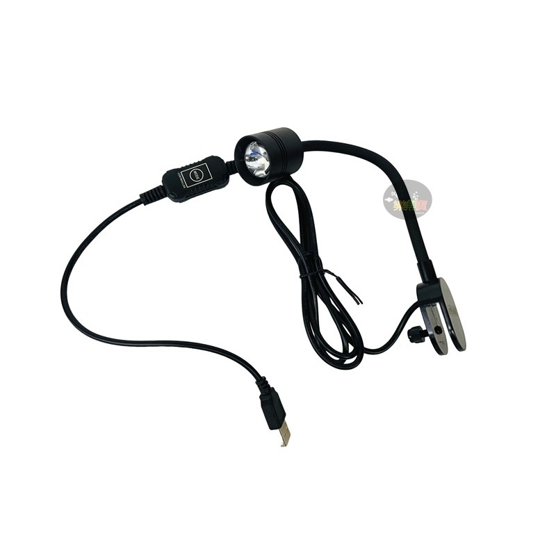 ISTA 伊士達 三段式萬向投射燈 USB 聚光燈 散光燈 雨林 苔蘚 (黃光/白光/自然光) 圓形缸也可用-細節圖2