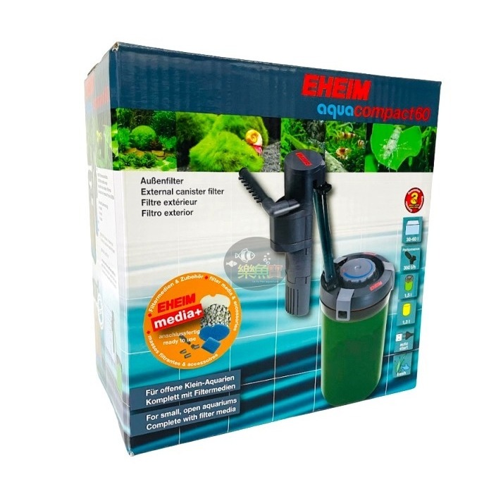 德國 EHEIM 伊罕 金標 精巧外置過濾桶 2004(40) 2005(60) 掛式圓桶過濾 圓筒-規格圖4