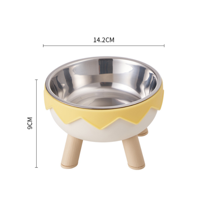 雞蛋殼▀高腳碗 (黃)