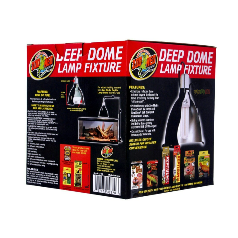 美國 ZOOMED 加長型專用陶瓷夾燈罩 LF-17 3U燈管 E27 UVB5.0/10.0專用 吊燈-細節圖8