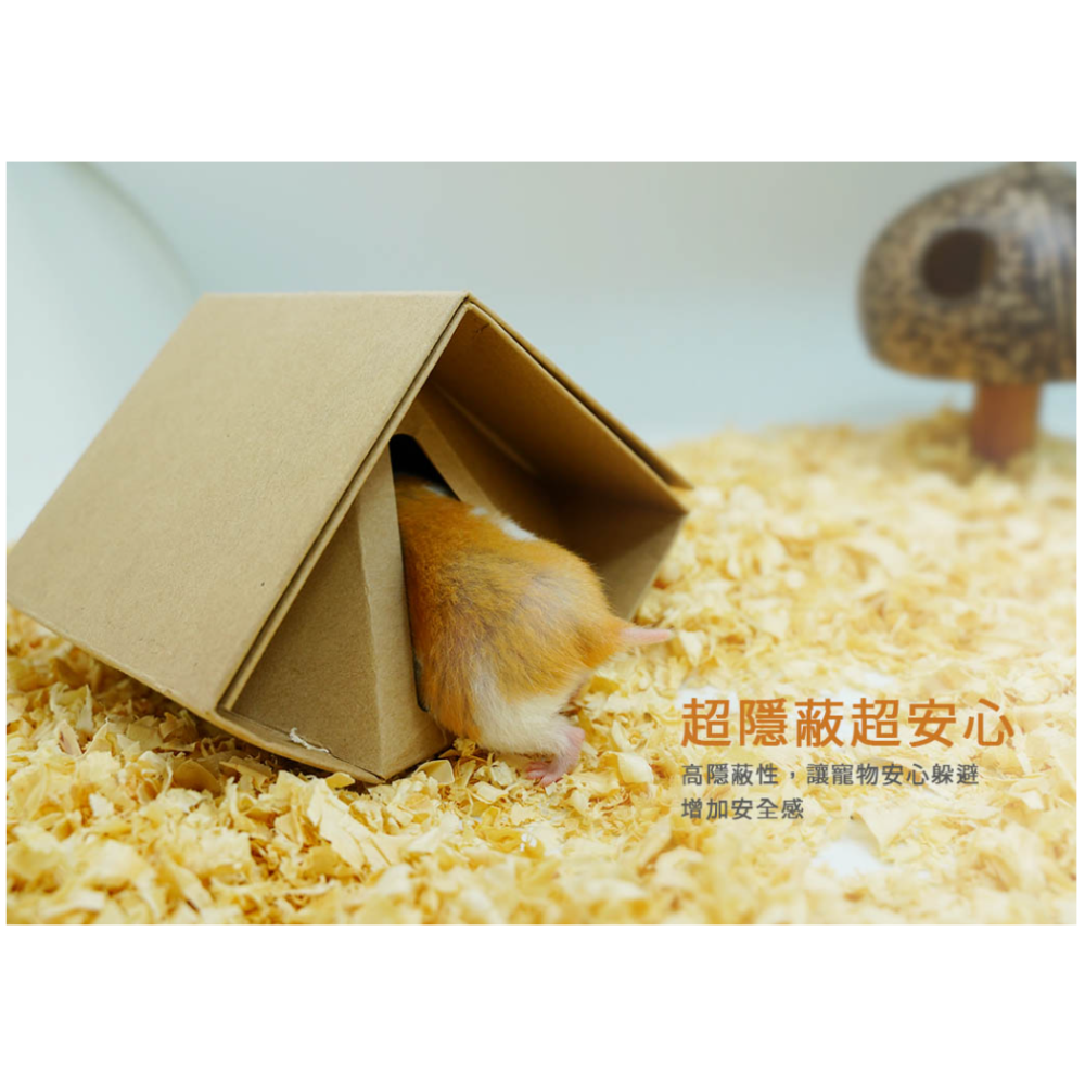愛思沛 Acepet 倉鼠折折鼠屋 倉鼠窩 倉鼠紙屋 (1入)-細節圖3