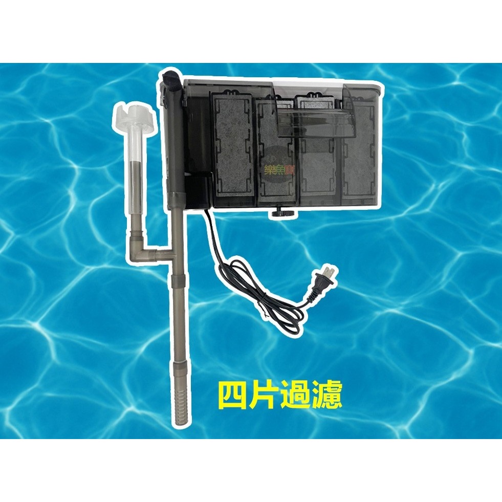 薄型外掛過濾器  外置過濾器 魚缸過濾 除油膜 可調水量 外掛 超薄壁掛式過濾器-規格圖7