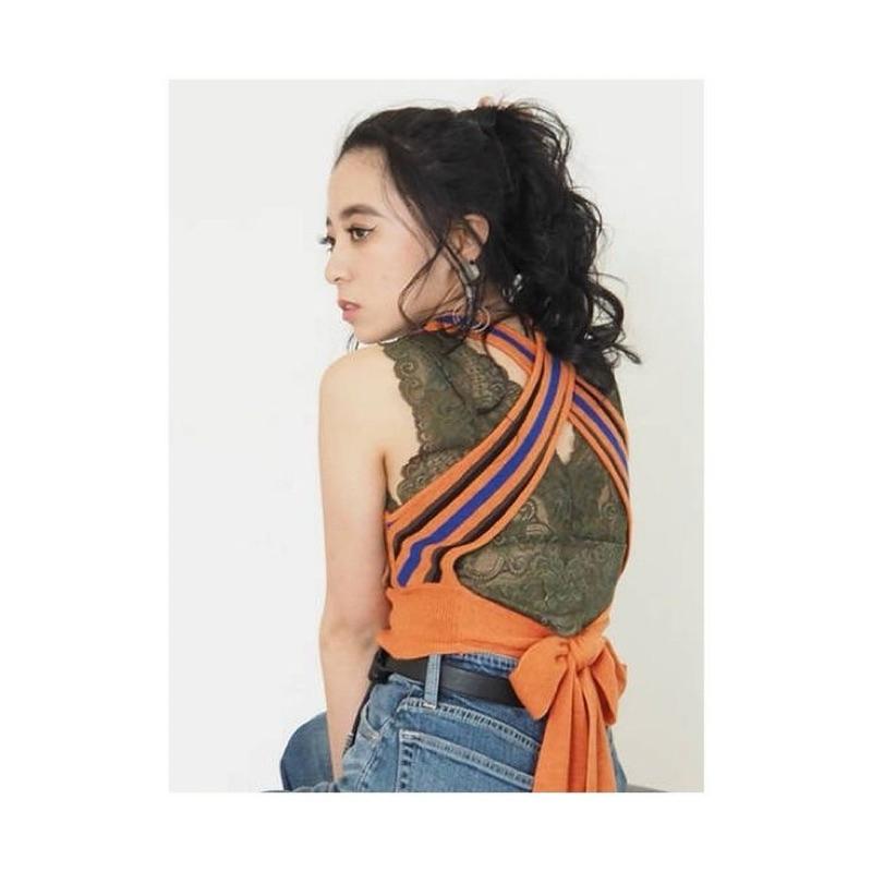 日本貴牌 EVRIS 蕾絲緊身胸衣內搭短蕾絲背心內衣（剩粉紅色） 胸墊V領蕾絲背心 5,500日圓 日本性感內衣 小可愛-細節圖3