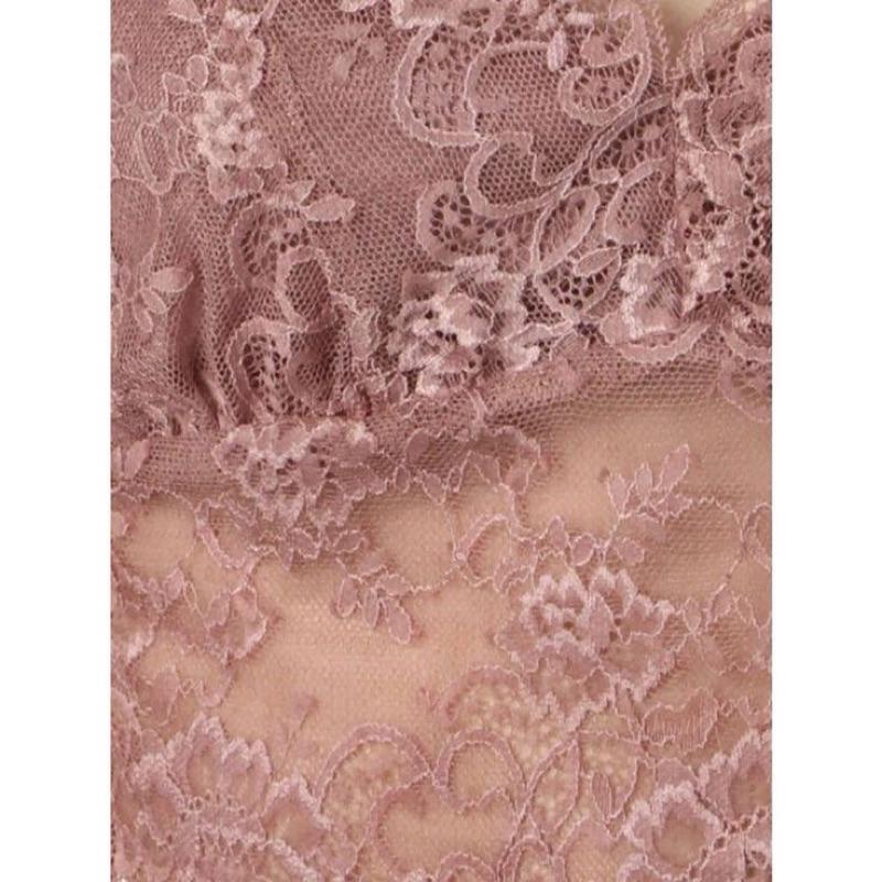 日本貴牌 EVRIS 蕾絲緊身胸衣內搭短蕾絲背心內衣（剩粉紅色） 胸墊V領蕾絲背心 5,500日圓 日本性感內衣 小可愛-細節圖9