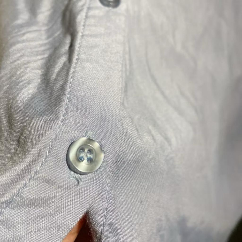 ｜上衣｜二手 北歐品牌  白色藍色柔軟清新刺繡娃娃領上衣 翻領襯衫內搭 原價近2500 soft rebels-細節圖5