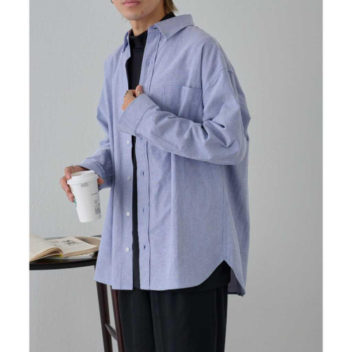 ｜上衣｜日牌 COLONY 2139 藍色長袖牛津襯衫 可當外搭罩衫 男女款 日本 商務休閒 男生 uniqlo U