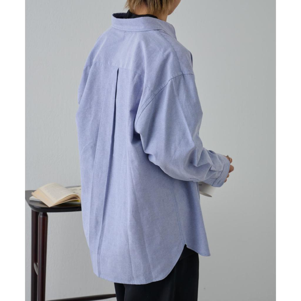 ｜上衣｜日牌 COLONY 2139 藍色長袖牛津襯衫 可當外搭罩衫 男女款 日本 商務休閒 男生 uniqlo U-細節圖6