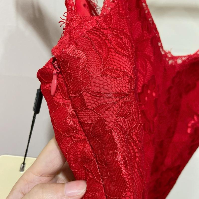 ｜上衣｜ 正紅色蕾絲重工小背心 婚宴喜慶 過年 幸運紅色 結婚吃喜酒 喜氣增運 s 運勢強旺-細節圖6