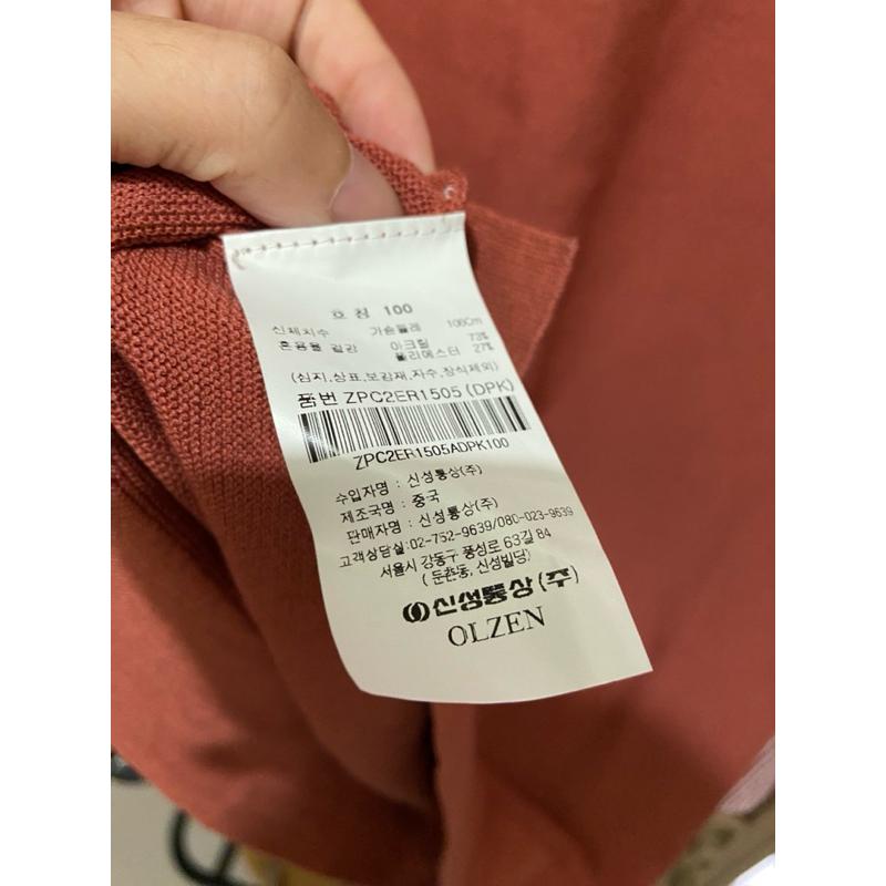 韓國OLZEN 酒紅暗紅色針織衫 正韓圓領套頭顯瘦上衣男士純色口袋短袖T恤 韓國品牌男士休閒通勤 玄彬 李帝勛 男女可穿-細節圖6