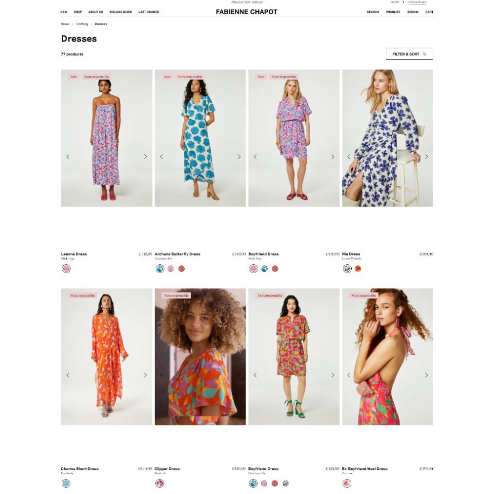 ｜洋裝｜FABIENNE CHAPOT 歐洲品牌 藍綠花朵裹身洋裝 長印花洋裝 連衣裙 M 荷蘭品牌-細節圖6