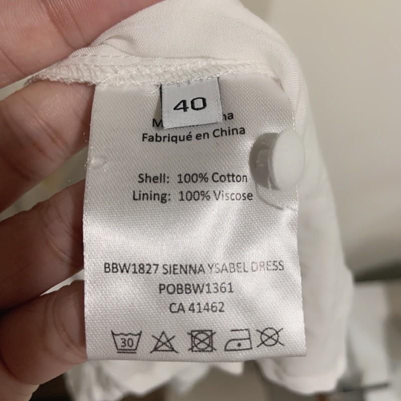 ｜洋裝｜Bruuns Bazaar 稀少! 北歐小輕奢品牌蕾絲鏤空泡泡袖白色洋裝 絕不撞衫  原價6000-細節圖7