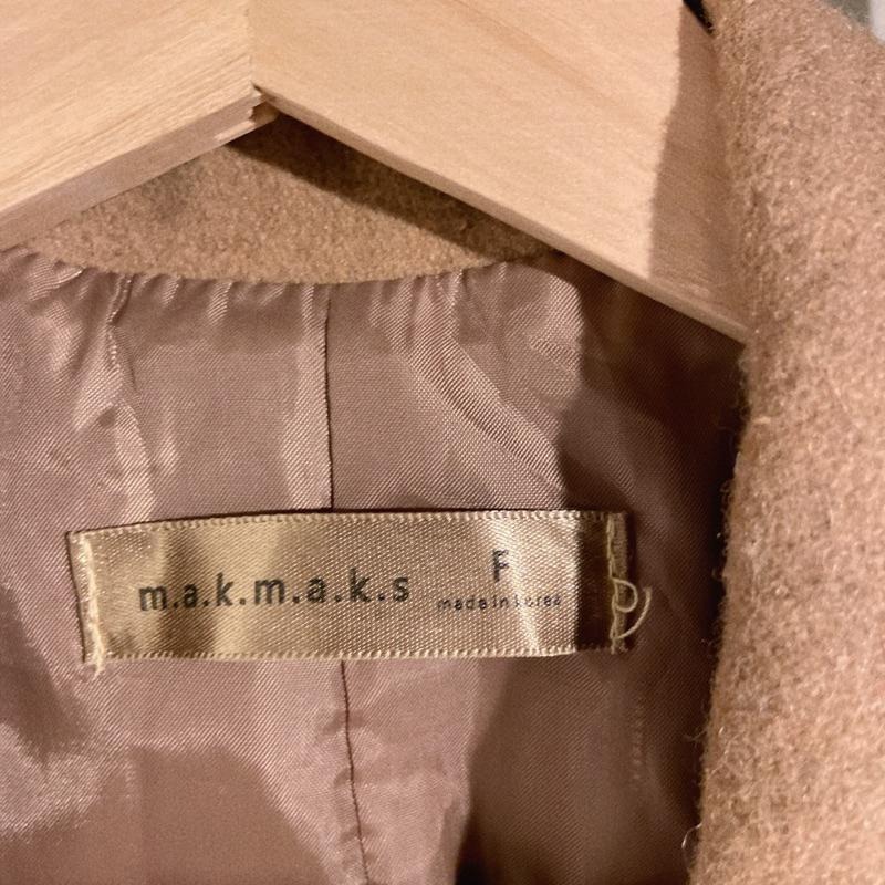 ｜外套｜韓製 正韓 超挺薑黃 咖色深卡其雙排釦毛料西裝大衣 西裝外套 仿羊毛毛呢 出清衣櫃 買三千…韓貨-細節圖4