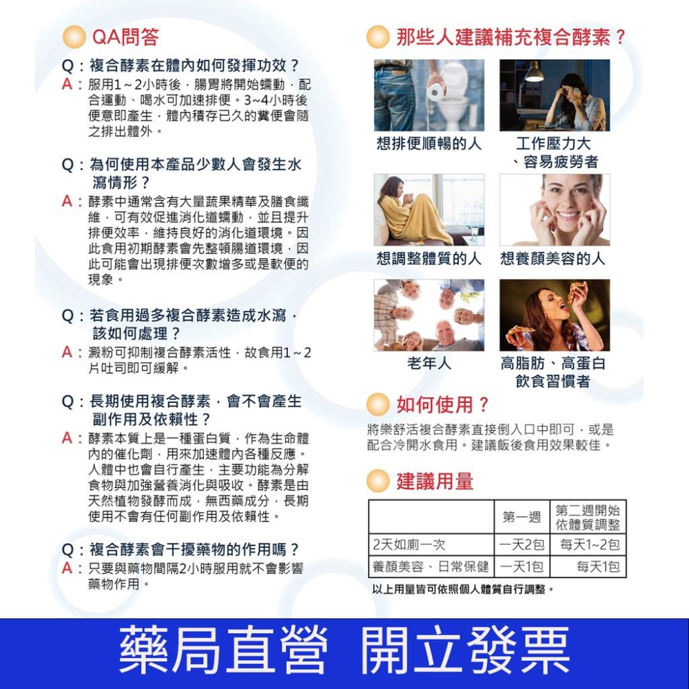 暢快酵素粉 樂舒活複合酵素 水溶性膳食纖維 排便順暢 益生菌 外食上班族 三餐亂食多 敏弱族-細節圖4