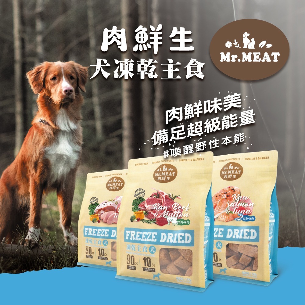 Mr.MEAT 肉鮮生 犬貓凍乾主食 400G-細節圖2