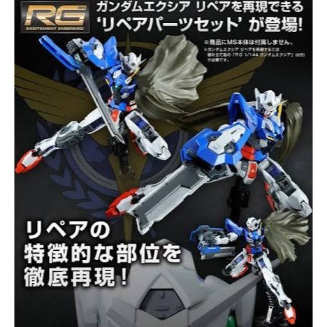 PB RG 能天使戰損配件 REPAIR PARTS SET GUNDAM EXIA R1 修補版套件 鋼彈-細節圖2