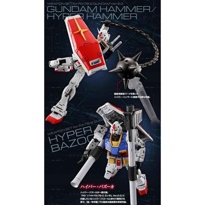 【山積出清】PB RG RX-78-2 鋼彈 武器套件-細節圖2