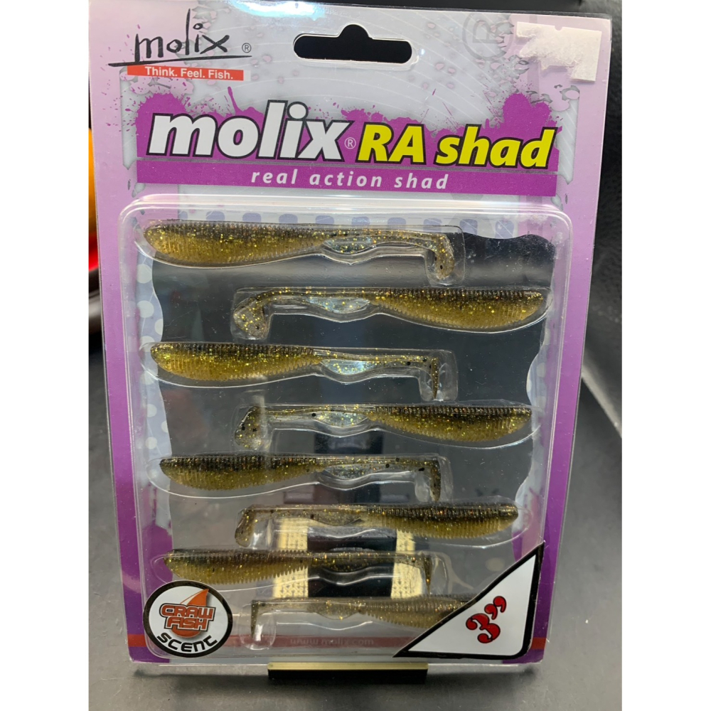 森森路亞 molix RA shad3＂ 一包8入 各色有數包-細節圖6