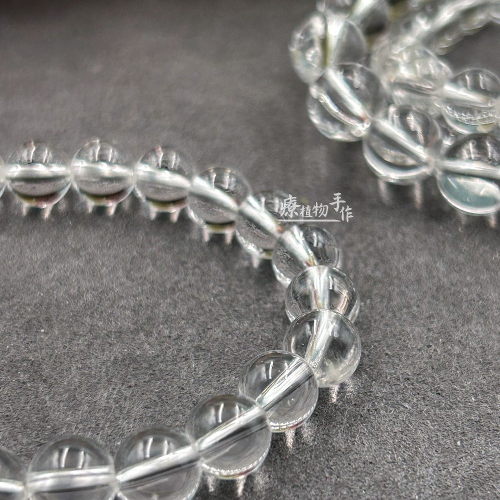 高品 7A 白水晶 手鍊 巴西料 高淨度極少棉 非養晶 天然水晶 DIY設計 水晶手珠 水晶手鍊 白水晶手串-細節圖3