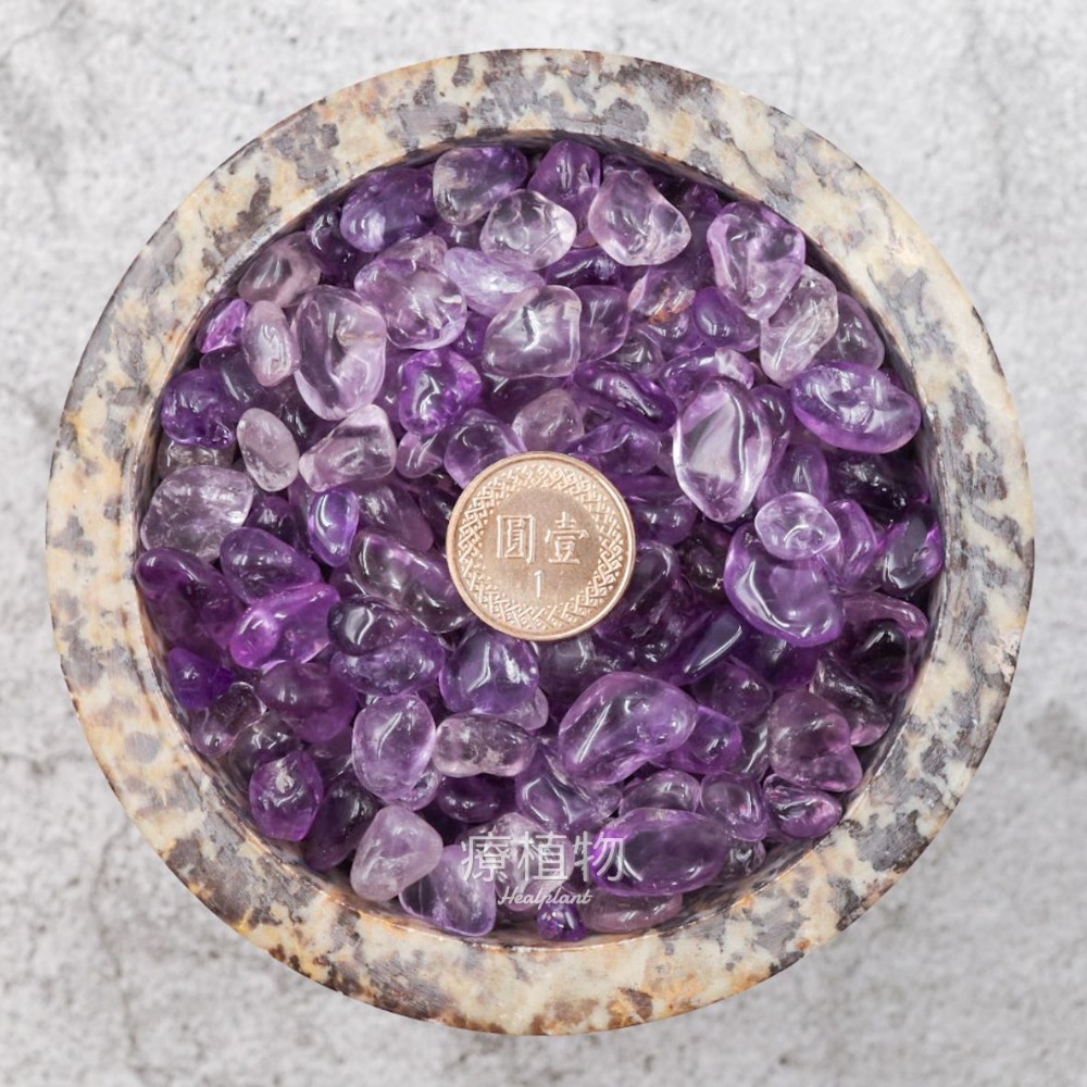 【水晶碎石】冰透紫水晶 高品 純天然 薰衣草紫水晶 水晶碎石 智慧輪 頂輪 消磁淨化 五行開運 松果體 靈性-細節圖6