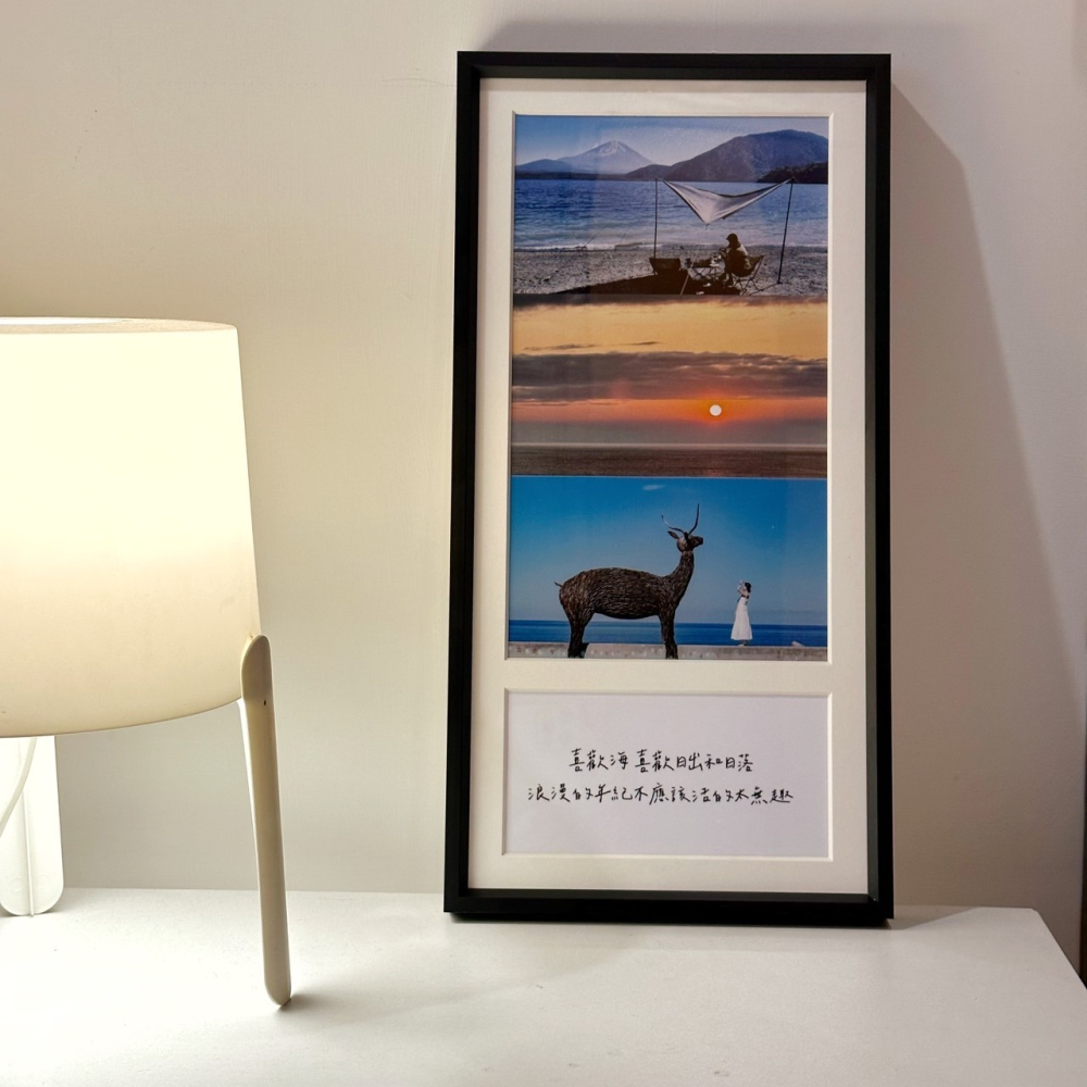 【客製化相框】專屬你的紀念小語相框 三格相框 週年紀念 生日禮物 情人節禮物 聖誕禮物 畢業禮物 新婚禮物-FFFF36-細節圖4