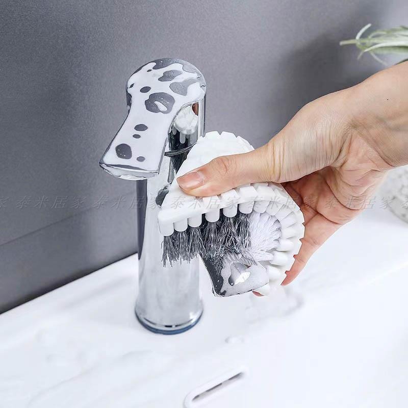 🇹🇼台灣現貨🇹🇼可彎曲清潔刷 斜角設計各種角度不放過 彎曲 刷子 清潔刷 斜角 清潔 洗手台-細節圖2