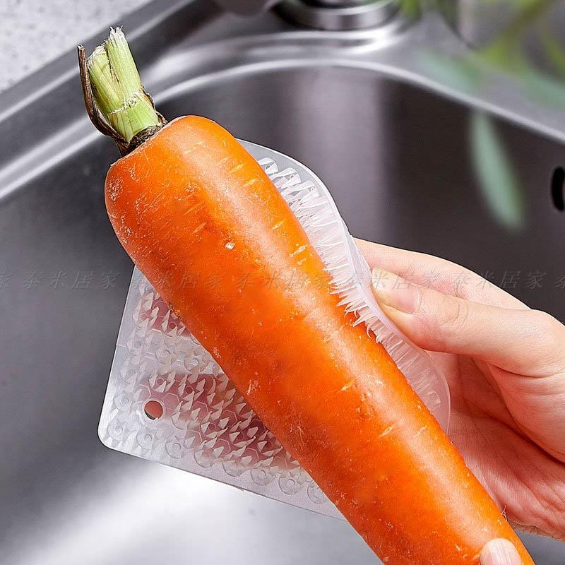 🇹🇼台灣現貨🇹🇼蔬菜水果清潔軟刷 柔軟不傷手 可清潔餐具廚具 清潔 刷子 清潔刷 蔬菜 水果 柔軟 蔬果-細節圖8