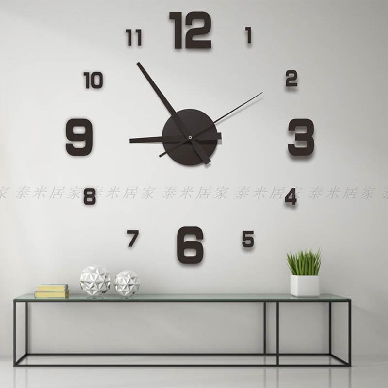 🇹🇼台灣現貨🇹🇼壁貼式精美時鐘 3D立體數字貼 靜音式機芯 DIY 客廳 臥室 牆壁 壁貼 壁掛 掛鐘 無痕貼 時鐘-細節圖7