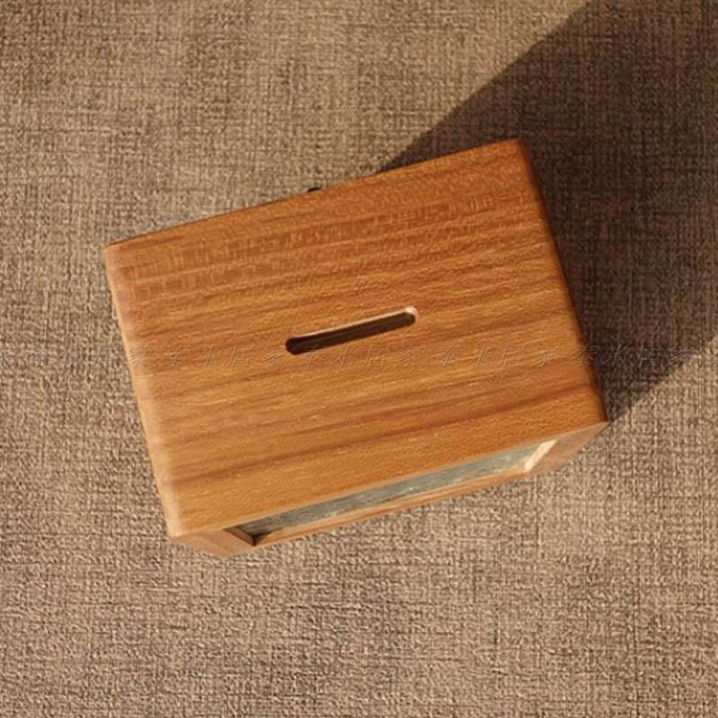 🇹🇼台灣現貨🇹🇼日式實木存錢罐 海棠花 造型 木製 存錢筒 存錢 硬幣 銅板 裝飾 擺飾 造型 玻璃 日系 交換禮物送禮-細節圖5