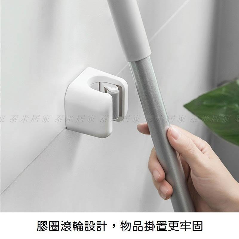 🇹🇼台灣現貨🇹🇼免打孔拖把掃把壁掛式收納夾 拖把夾 掃把夾 長柄夾 夾子 收納 收納夾 收納器 架子 拖把 掃把 畚箕-細節圖2