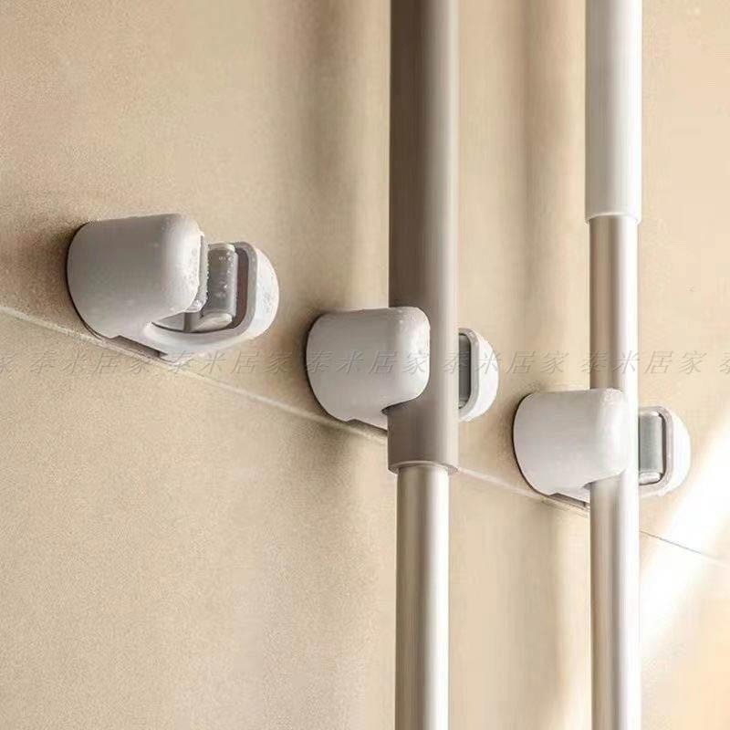 🇹🇼台灣現貨🇹🇼免打孔拖把掃把壁掛式收納夾 拖把夾 掃把夾 長柄夾 夾子 收納 收納夾 收納器 架子 拖把 掃把 畚箕-細節圖6