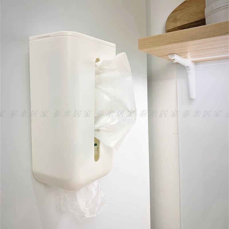 🇹🇼台灣現貨🇹🇼多功能衛生紙盒 壁掛 垂掛 底部可放垃圾袋 直式 橫式 抽取式衛生紙盒 面紙盒 衛生紙 抽取式 面紙-細節圖4