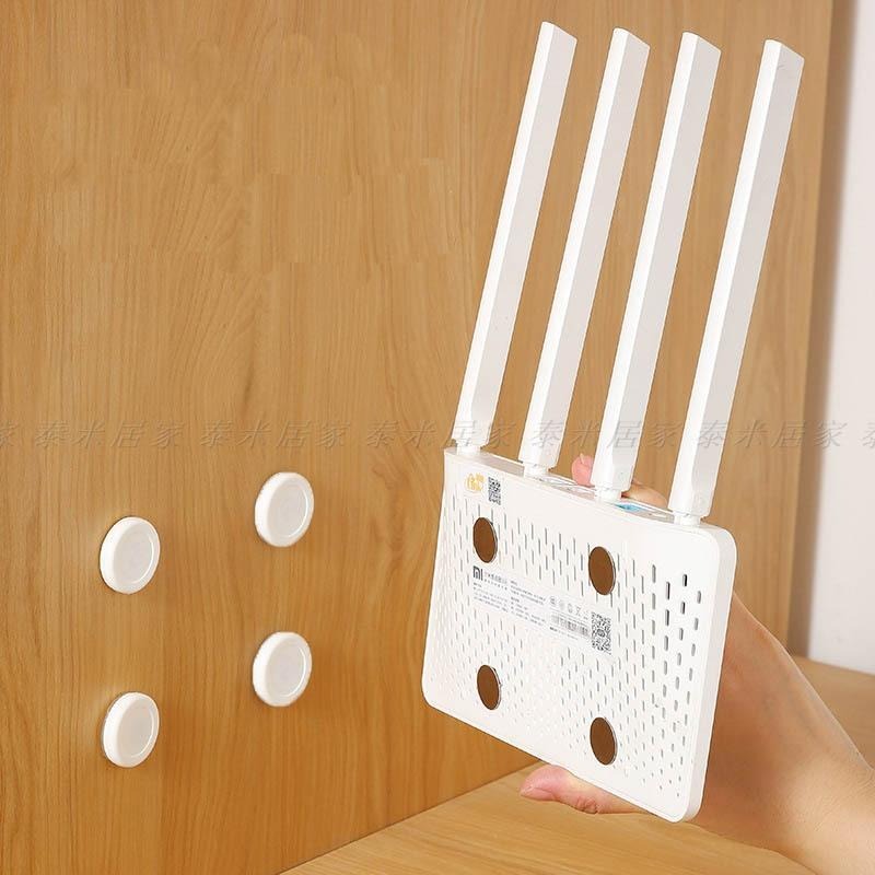 🇹🇼台灣現貨🇹🇼壁掛式磁吸(２入裝) 圓形磁鐵 壁掛式收納 線路收納 遙控器 磁鐵 收納 理線器-細節圖3