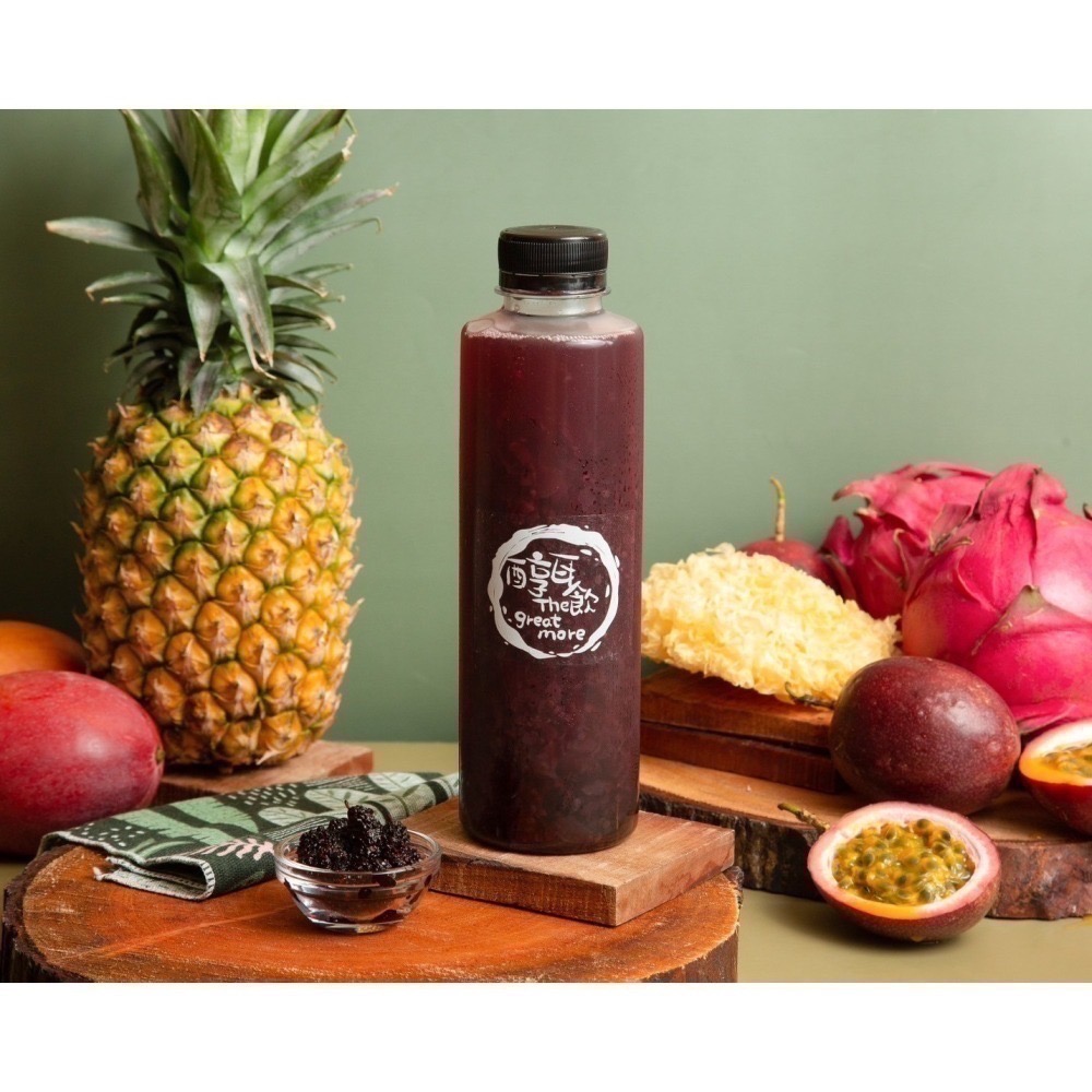 綜合水果雪耳飲六入禮袋組 （水果口味:紅姬草莓+旺旺鳳梨+百香果+紫寶桑葚+蜜香火龍果+芭樂）-細節圖5