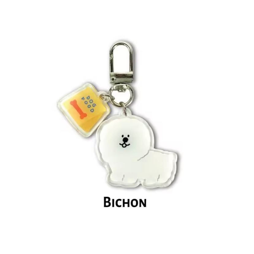 泰國代購🐘 （現貨）Bringhome鑰匙圈 文創商品 比熊 臘腸狗-規格圖2