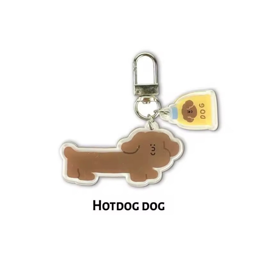 泰國代購🐘 （現貨）Bringhome鑰匙圈 文創商品 比熊 臘腸狗-規格圖2
