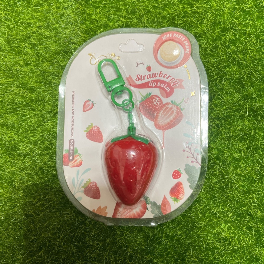 泰國代購🐘（現貨）OBUSE 草莓潤唇膏 護唇膏 吊飾護唇膏-細節圖3