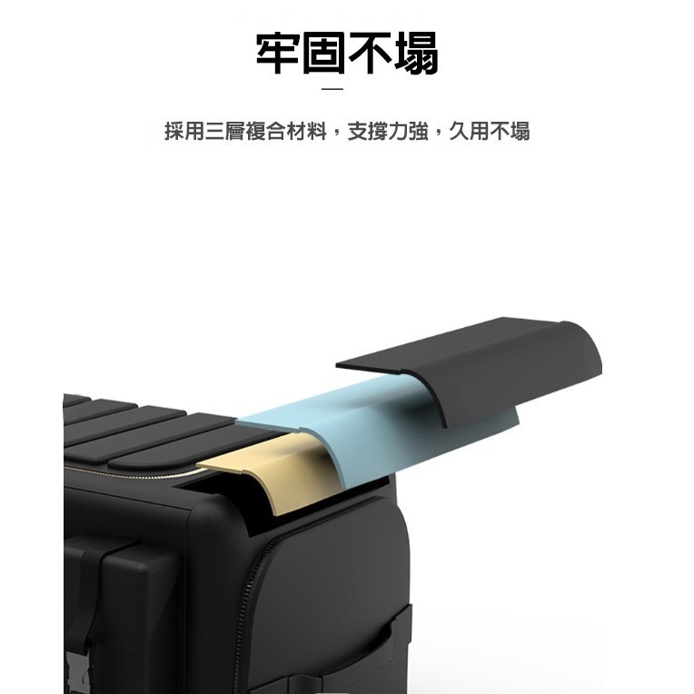 70L汽車後車箱 車用置物箱 置物盒 後車廂收納 折疊儲物箱 後車廂收納盒 汽車儲物箱車內置物箱-細節圖4