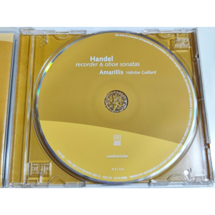 Amarillis Héloïse Gaillard Handel Recorder & Oboe Sonatas Am-細節圖3