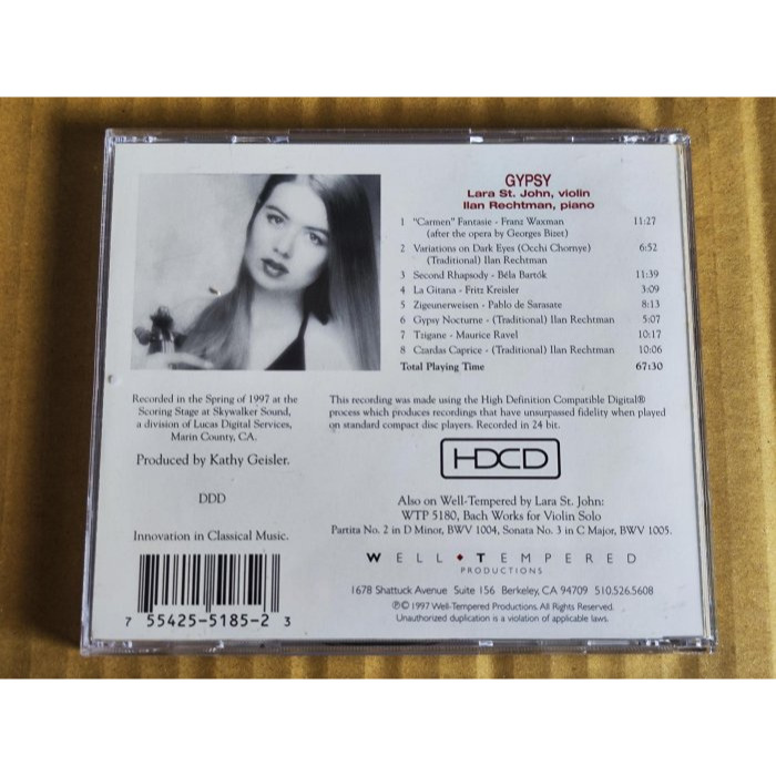 好音悅 Lara St. John 拉拉·聖薔 Ilan Rechtman Gypsy 野性的心 吉普賽風情 WTP51-細節圖2